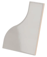 Carrelage Curve Grey 8,3x12 cm - vue latérale du carreau