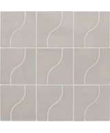 Carrelage Curve Grey 8,3x12 cm - panneau de carreaux
