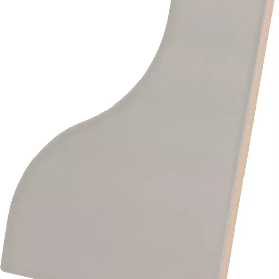 Carrelage Curve Grey Mat 8,3x12 cm - vue latérale du carreau