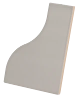 Carrelage Curve Grey Mat 8,3x12 cm - vue latérale du carreau