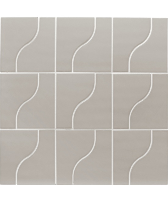 Curve Grey Matt 8.3x12 cm - carrelage NAIS - image 2