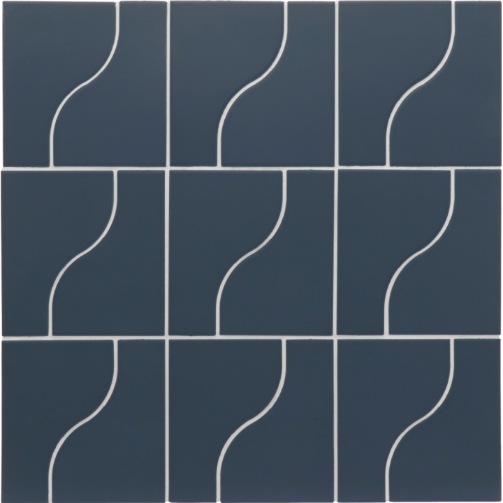 Curve Ink Blue Matt 8.3x12 cm - carrelage NAIS - image 2