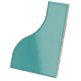 Curve Paon 8.3x12 cm - carrelage NAIS