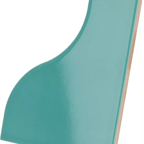 Carrelage Curve Paon 8,3x12 cm - vue latérale du carreau