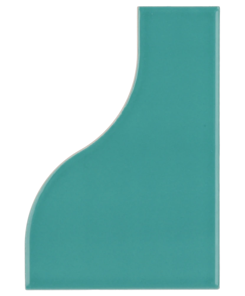 Carrelage Curve Paon 8,3x12 cm - vue de face du carreau
