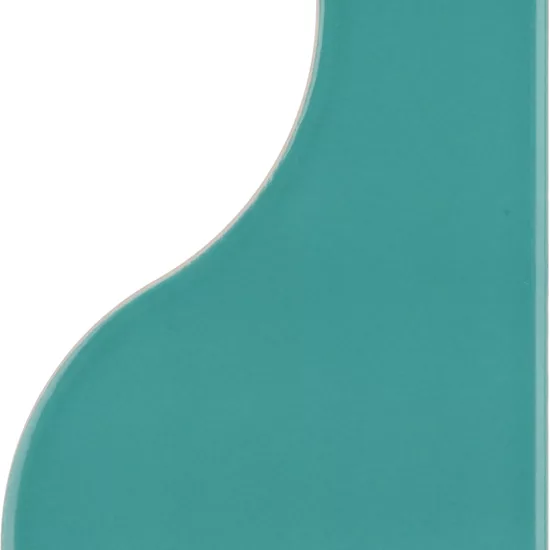 Carrelage Curve Paon 8,3x12 cm - vue de face du carreau