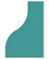 Carrelage Curve Paon 8,3x12 cm - vue de face du carreau