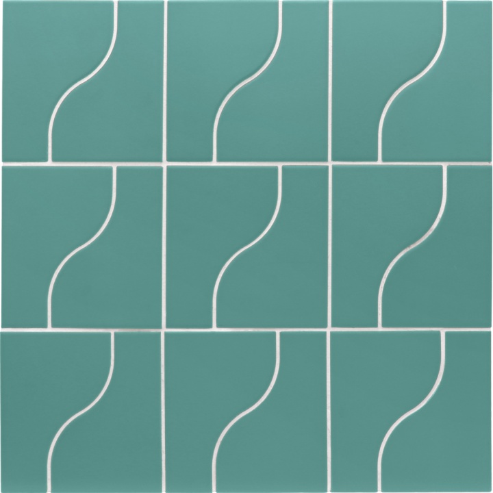 Curve Paon Matt 8.3x12 cm - carrelage NAIS - image 2