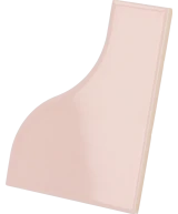 Carrelage Curve Pink 8,3x12 cm - détail du carreau