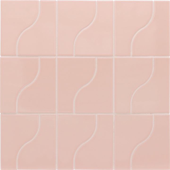 Curve Pink 8.3x12 cm - carrelage NAIS - image 2