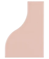Carrelage Curve Pink 8,3x12 cm - vue de face du carreau