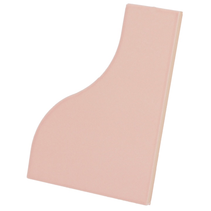 Curve Pink Matt 8.3x12 cm - carrelage NAIS