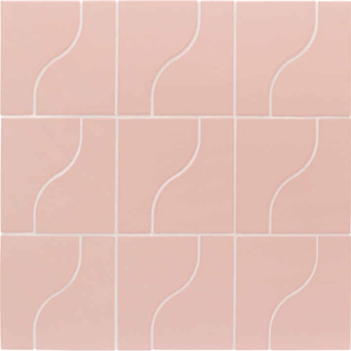 Curve Pink Matt 8.3x12 cm - carrelage NAIS - image 2
