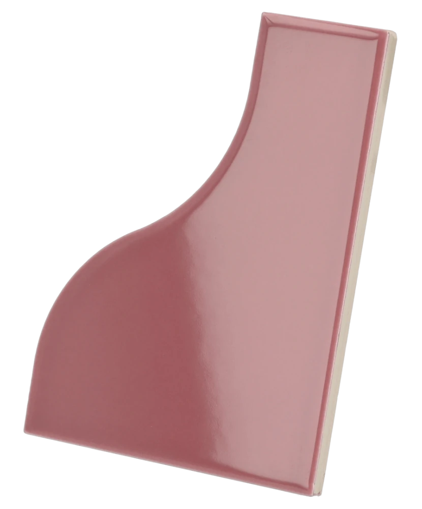 Carrelage Curve Ruby Shade 8,3x12 cm - vue latérale du carreau