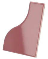 Carrelage Curve Ruby Shade 8,3x12 cm - vue latérale du carreau