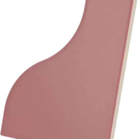 Carrelage Curve Ruby Shade Mat 8,3x12 cm - vue latérale du carreau