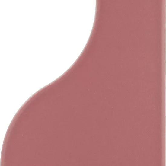 Carrelage Curve Ruby Shade Mat 8,3x12 cm - vue de face du carreau