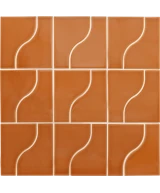Carrelage Curve Sunset 8,3x12 cm - panneau de carreaux