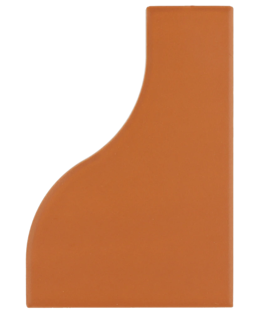 Carrelage Curve Sunset Mat 8,3x12 cm - vue de face du carreau