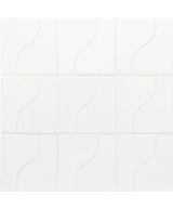 Carrelage Curve White 8,3x12 cm - panneau de carreaux