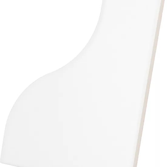 Carrelage Curve White Mat 8,3x12 cm - vue latérale du carreau