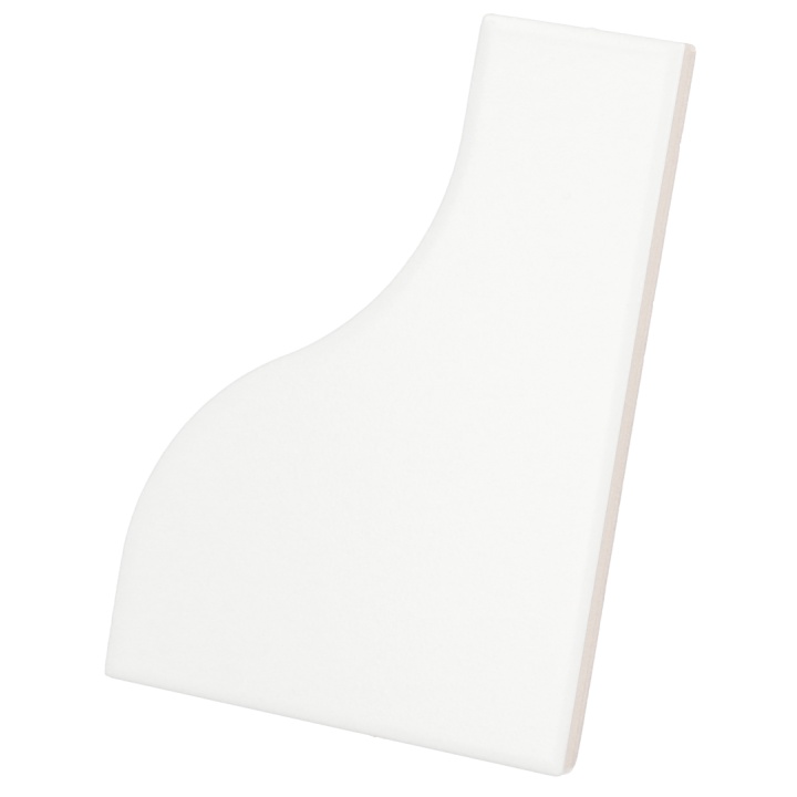 Curve White Matt 8.3x12 cm - carrelage NAIS