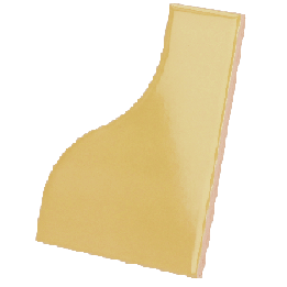 Curve Yellow 8.3x12 cm - carrelage NAIS