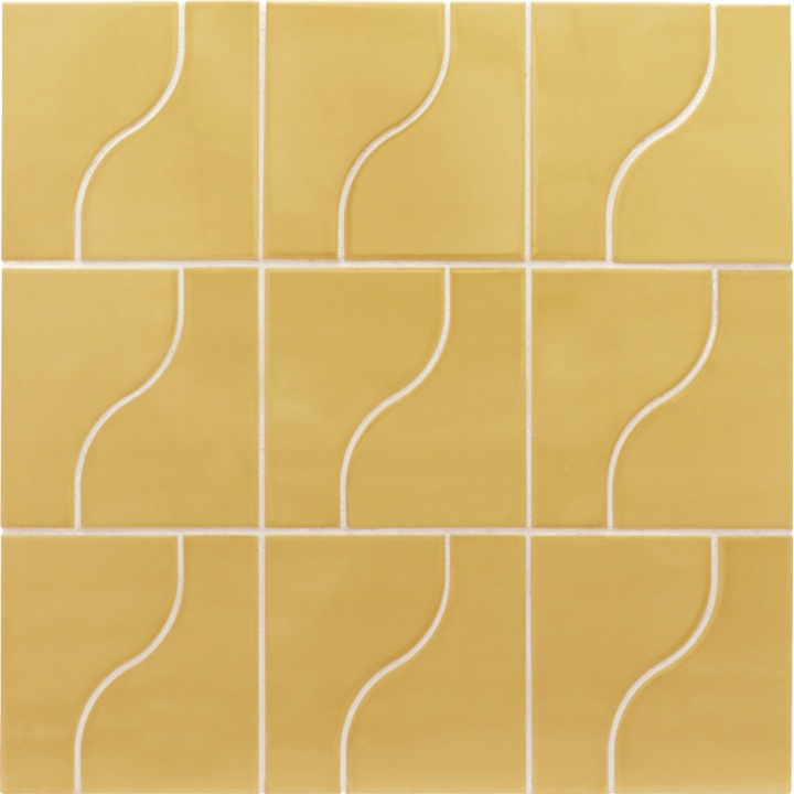 Curve Yellow 8.3x12 cm - carrelage NAIS - image 2