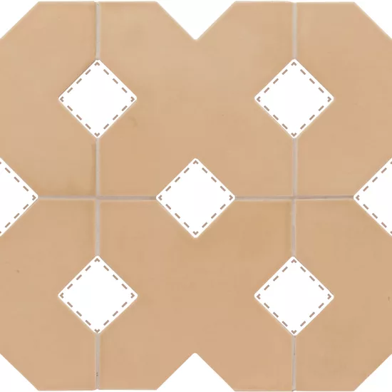 Carrelage Kasbah Fawn 12x12 cm - détail du carreau 2