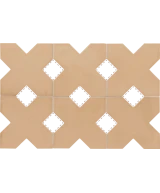 Carrelage Kasbah Fawn 12x12 cm - détail du carreau 2