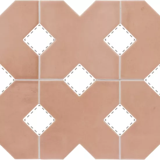 Carrelage Kasbah Terracotta 12x12 cm - détail du carreau 2