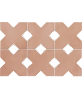 Carrelage Kasbah Terracotta 12x12 cm - détail du carreau 2
