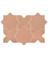 Carrelage Kasbah Terracotta 12x12 cm - détail du carreau 4