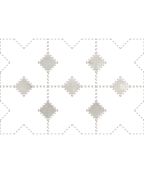 Taco Amber Grey 3.4x3.4 cm - carrelage NAIS - image 2