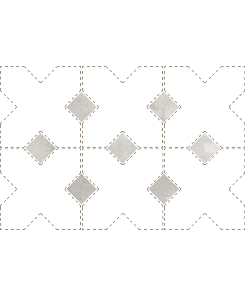 Taco Amber Grey 3.4x3.4 cm - carrelage NAIS - image 2