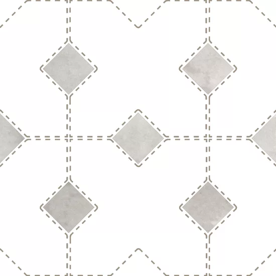 Carrelage Taco Amber Grey 3,4x3,4 cm - détail du carreau