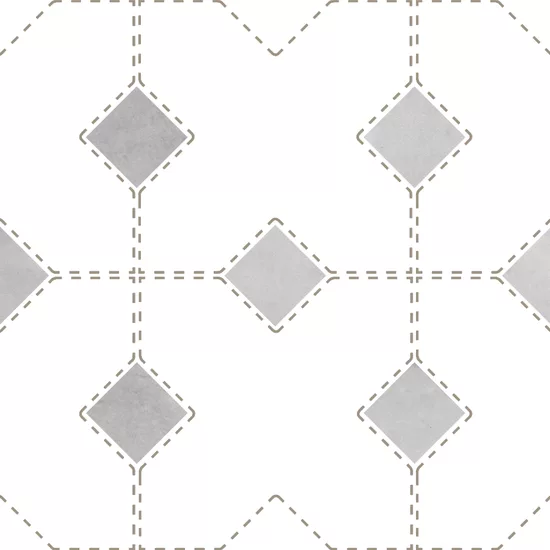 Carrelage Taco Amber Grey Mat 3,4x3,4 cm - détail du carreau