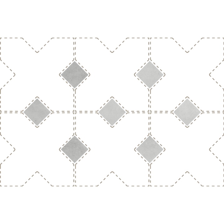 Taco Amber Grey Matt 3.4x3.4 cm - carrelage NAIS - image 2