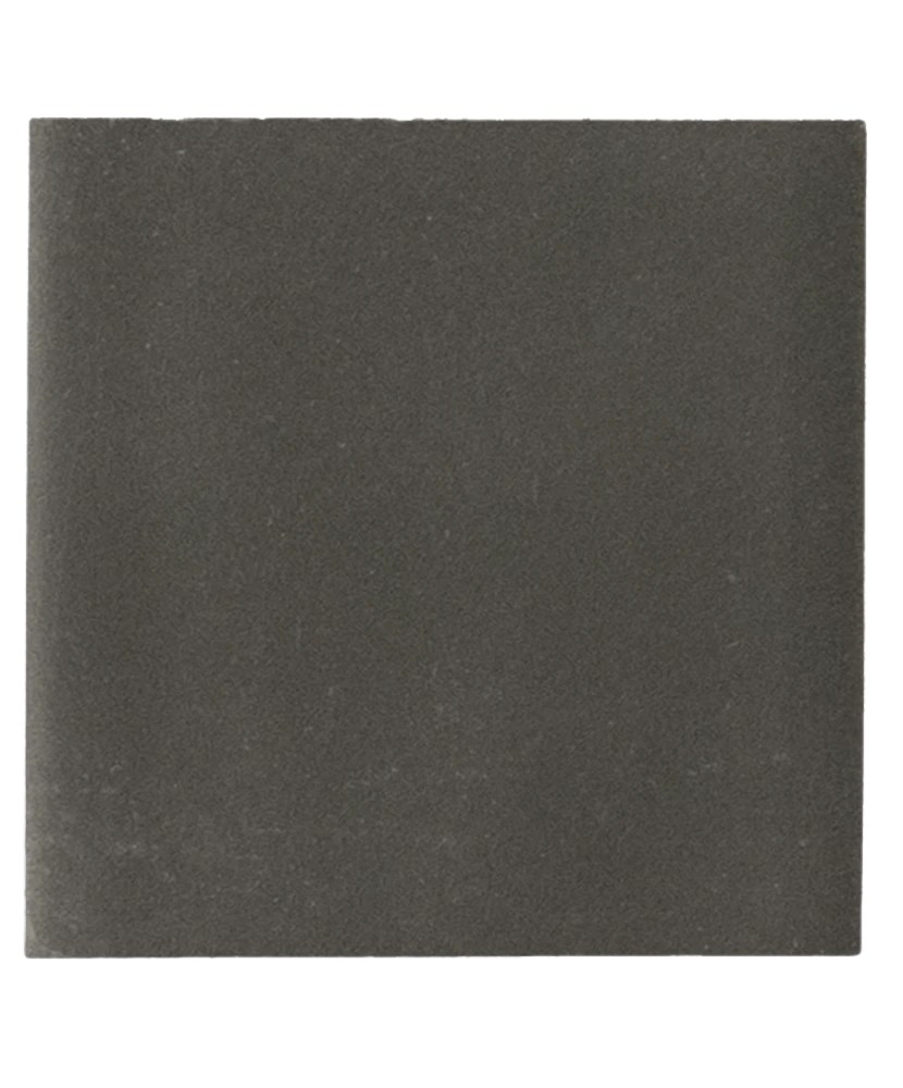 Carrelage Taco Black Hat Mat 3,4x3,4 cm - vue de face du carreau
