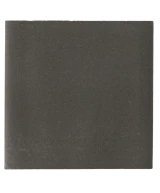 Carrelage Taco Black Hat Mat 3,4x3,4 cm - vue de face du carreau