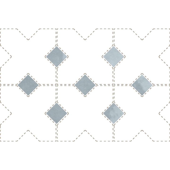 Taco Blue Grass 3.4x3.4 cm - carrelage NAIS - image 2