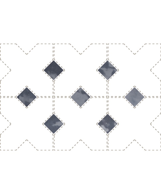 Taco Blue Night 3.4x3.4 cm - carrelage NAIS - image 2