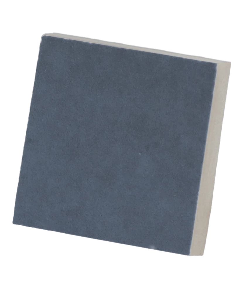 Carrelage Taco Blue Night Mat 3,4x3,4 cm - vue latérale du carreau