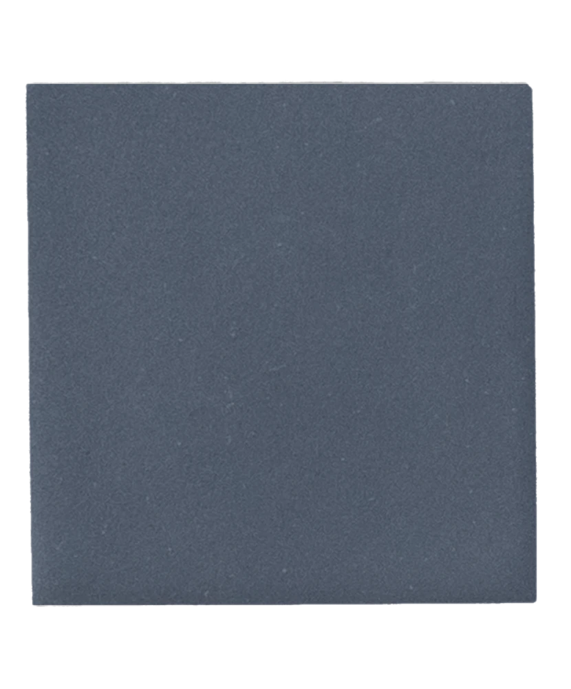 Carrelage Taco Blue Night Mat 3,4x3,4 cm - vue de face du carreau