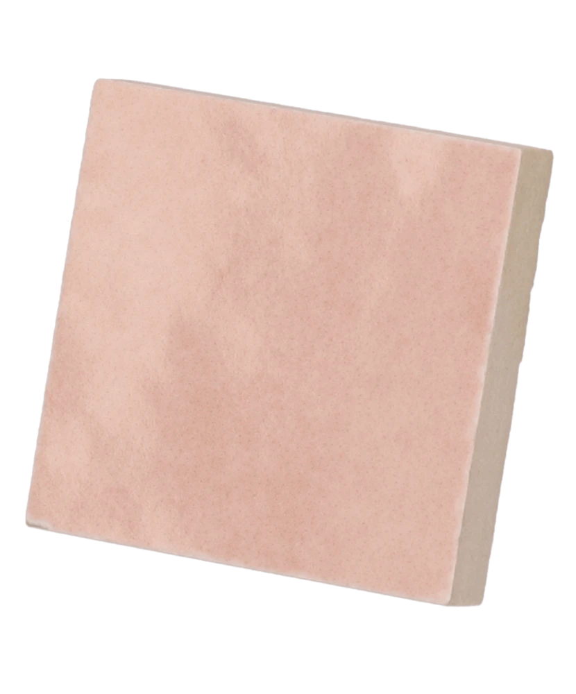 Carrelage Taco Orchard Pink 3,4x3,4 cm - vue latérale du carreau