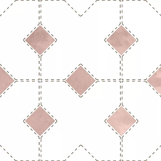 Carrelage Taco Orchard Pink 3,4x3,4 cm - détail du carreau