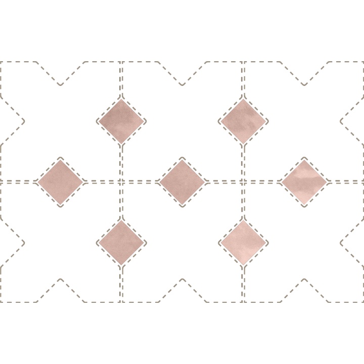 Taco Orchard Pink 3.4x3.4 cm - carrelage NAIS - image 2