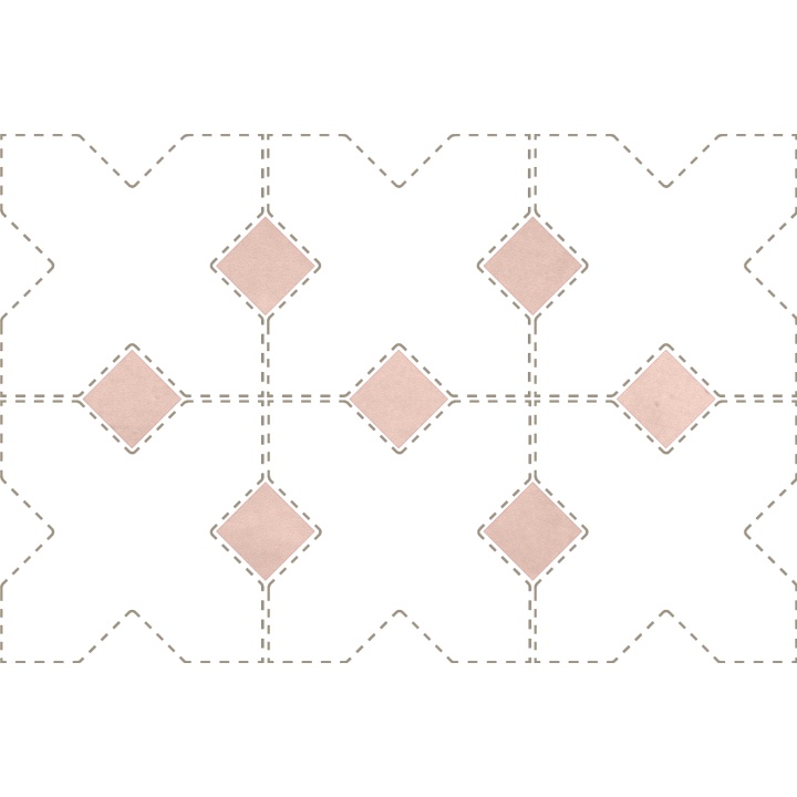 Taco Orchard Pink Matt 3.4x3.4 cm - carrelage NAIS - image 2
