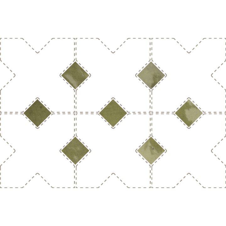 Taco Verd 3.4x3.4 cm - carrelage NAIS - image 2