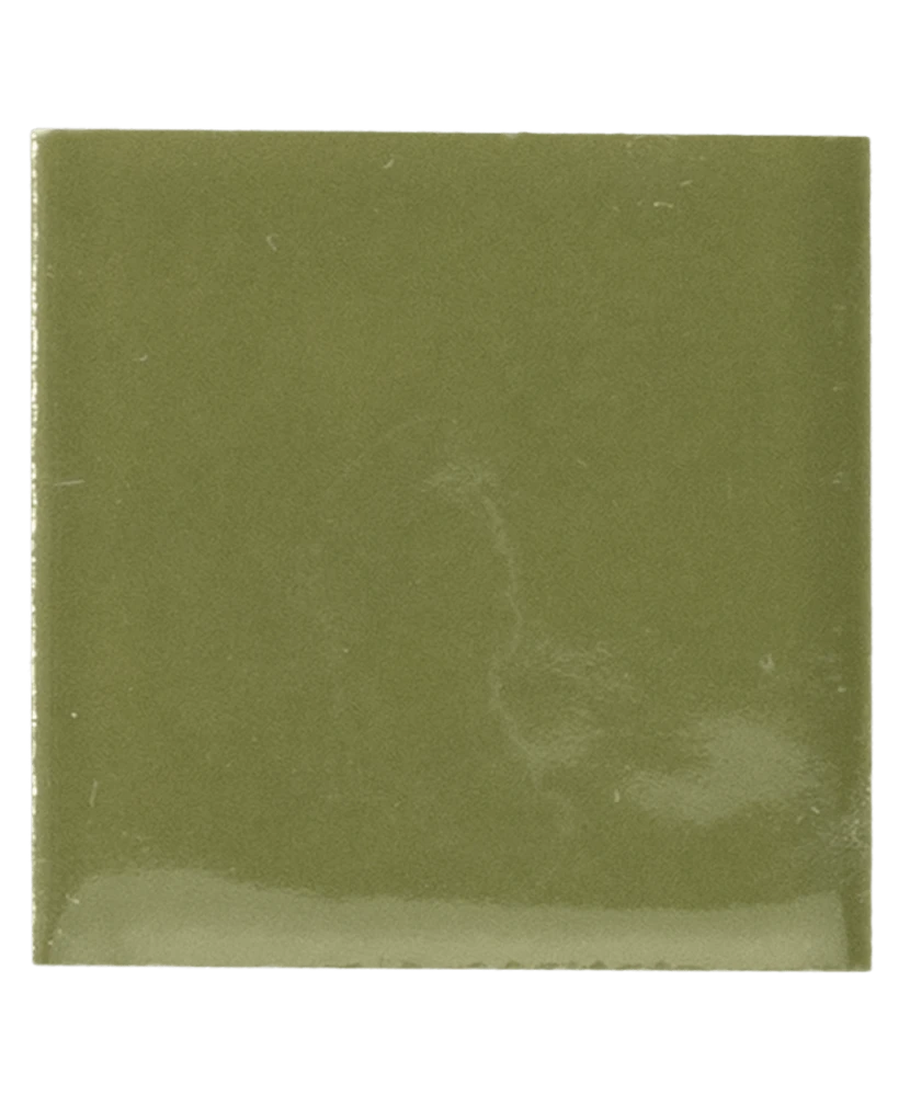 Carrelage Taco Verd 3,4x3,4 cm - vue de face du carreau